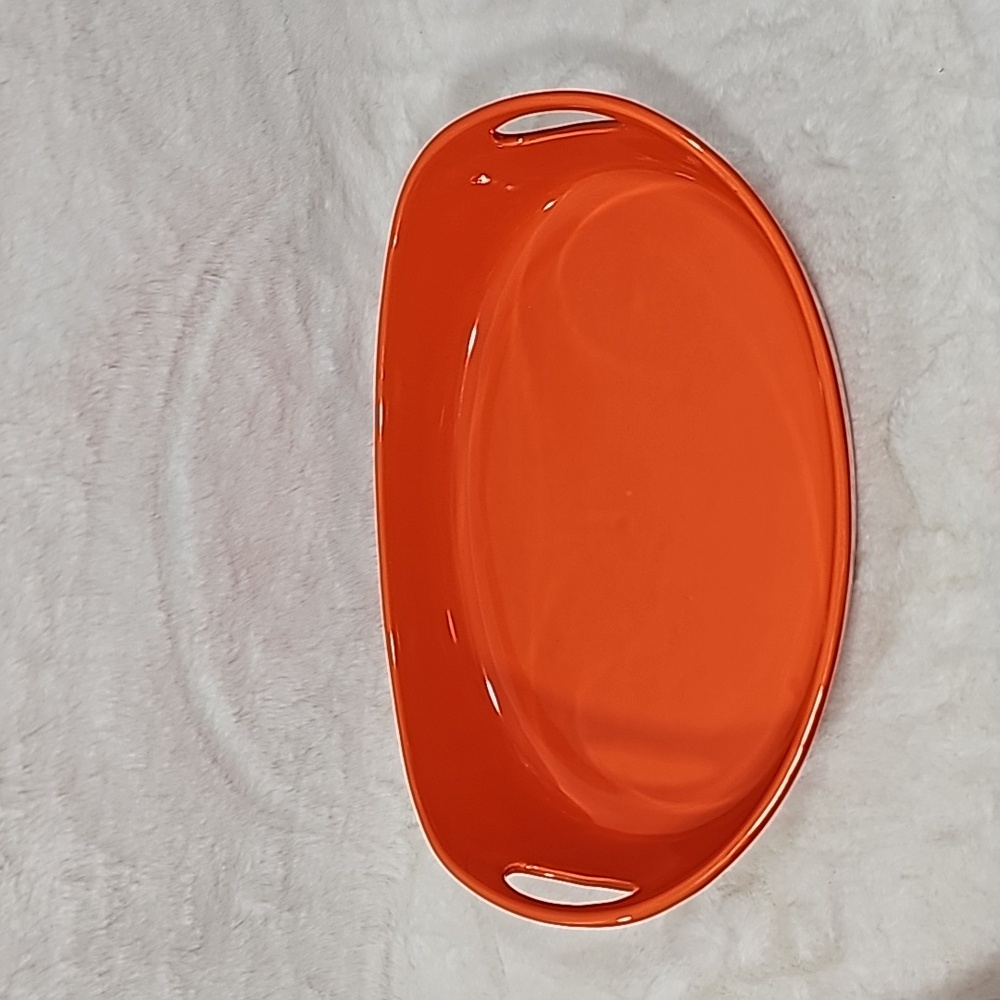 Century 2.25 Orange Oval Cassarole Dish
